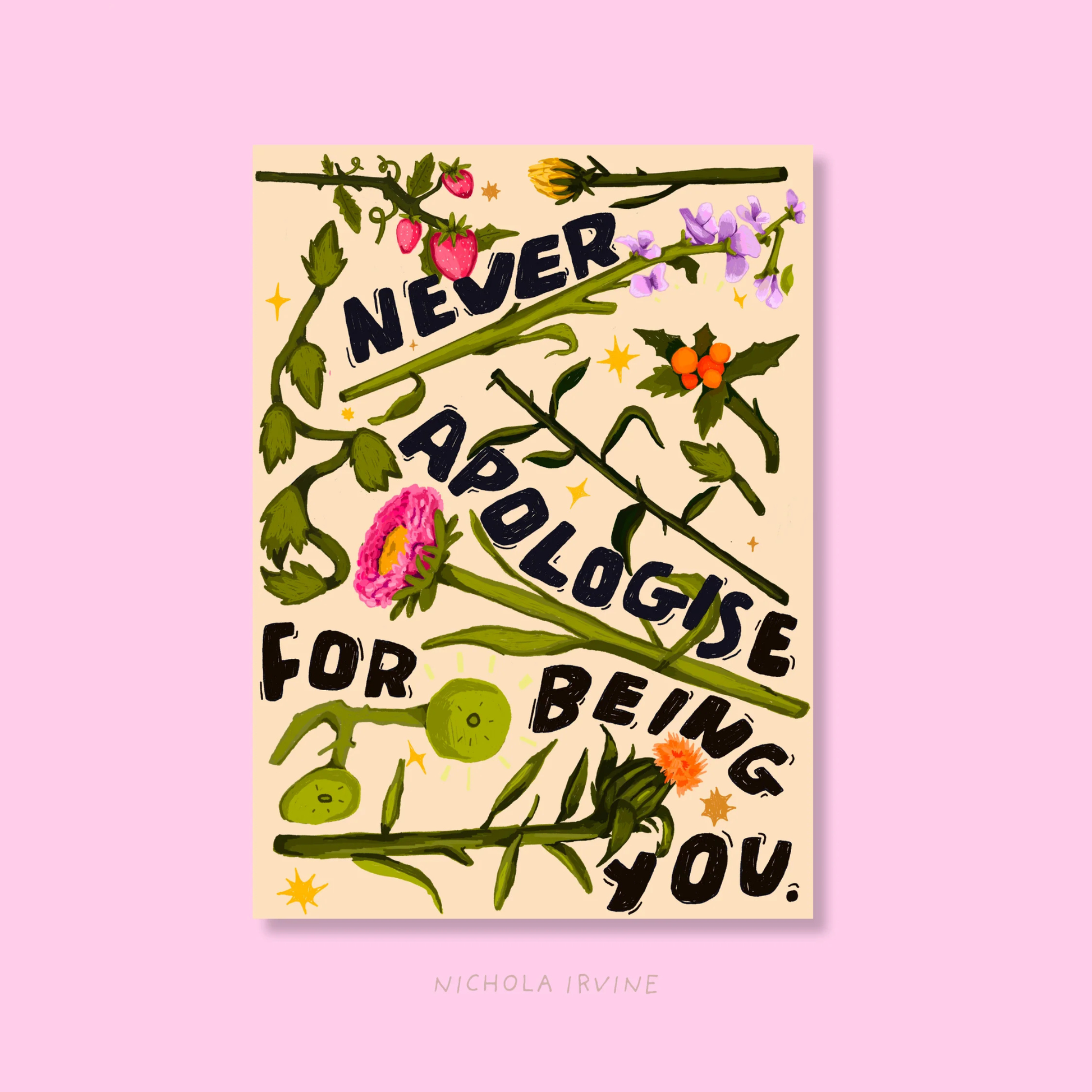 Apologies - art print - a4 - Nichola Irvine