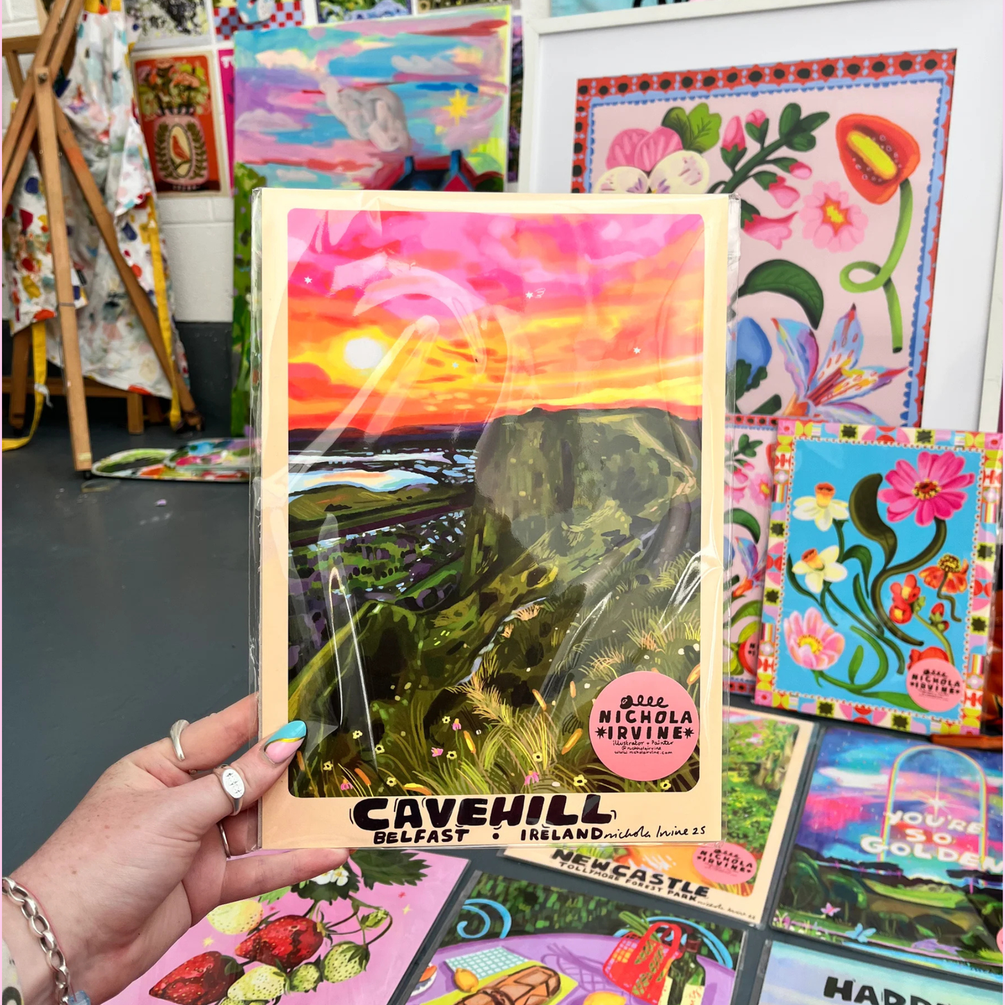 Cave hill - artprint - a4 - Nichola Irvine 