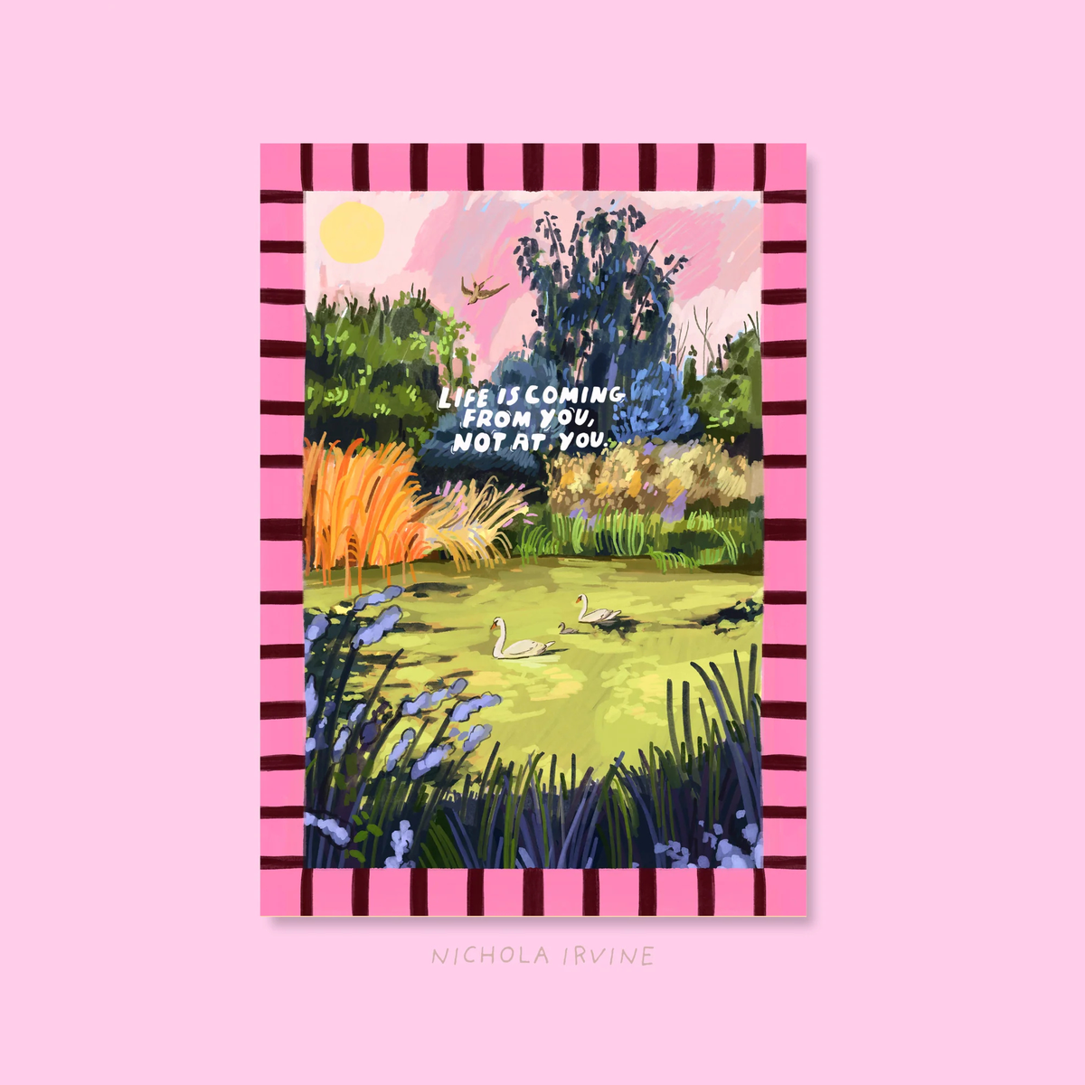 Life is coming - art print - A4 - Nichola Irvine
