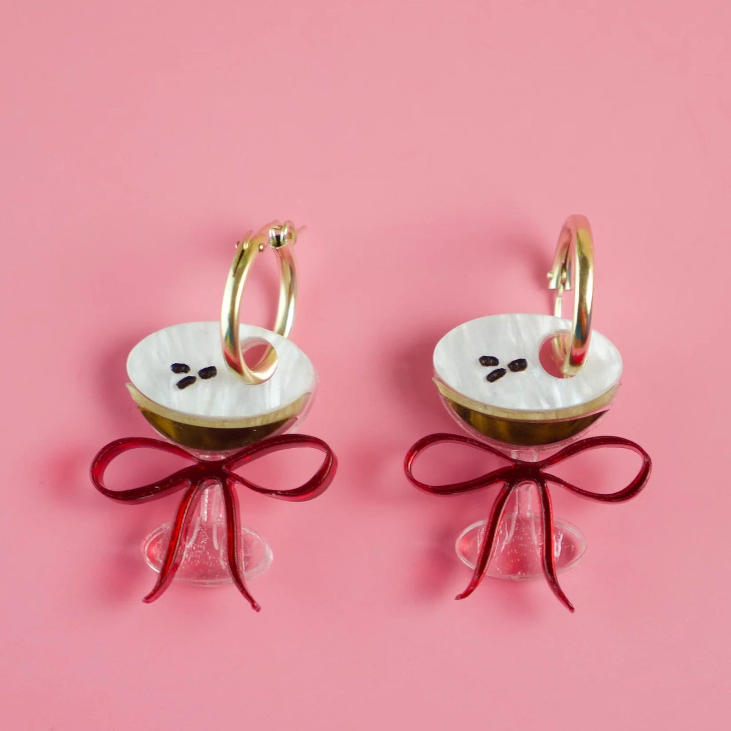 Cocktail Hoop Earrings