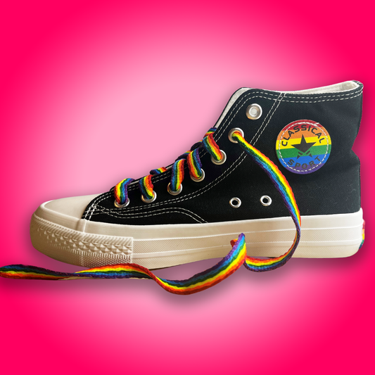 Rainbow Shoe Laces by Equali Tee